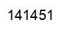 Number 141451 black image