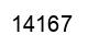 Number 14167 black image