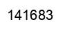 Number 141683 black image