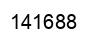 Number 141688 black image