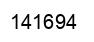 Number 141694 black image