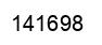 Number 141698 black image