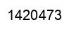 Number 1420473 black image