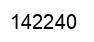 Number 142240 black image
