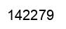 Number 142279 black image
