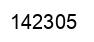 Number 142305 black image