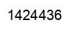 Number 1424436 black image
