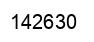Number 142630 black image