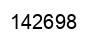 Number 142698 black image