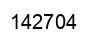 Number 142704 black image