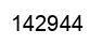 Number 142944 black image