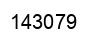 Number 143079 black image