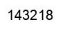 Number 143218 black image