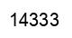 Número 14333 imagen negro