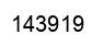 Number 143919 black image