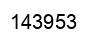 Number 143953 black image