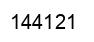 Number 144121 black image