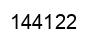 Number 144122 black image