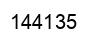 Number 144135 black image