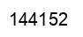 Number 144152 black image