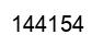 Number 144154 black image
