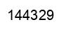Number 144329 black image