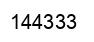 Número 144333 imagen negro
