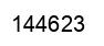 Number 144623 black image