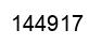 Number 144917 black image