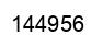 Number 144956 black image