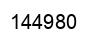 Number 144980 black image