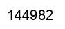Number 144982 black image