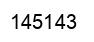 Number 145143 black image