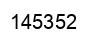 Number 145352 black image