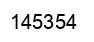 Number 145354 black image