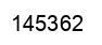 Number 145362 black image