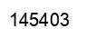 Number 145403 black image
