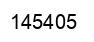Number 145405 black image