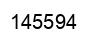 Number 145594 black image