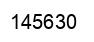 Number 145630 black image