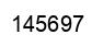 Number 145697 black image