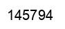 Number 145794 black image