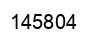 Number 145804 black image
