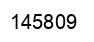 Number 145809 black image