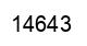 Number 14643 black image