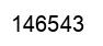 Number 146543 black image