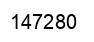 Number 147280 black image