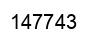 Number 147743 black image