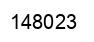 Number 148023 black image
