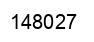 Number 148027 black image